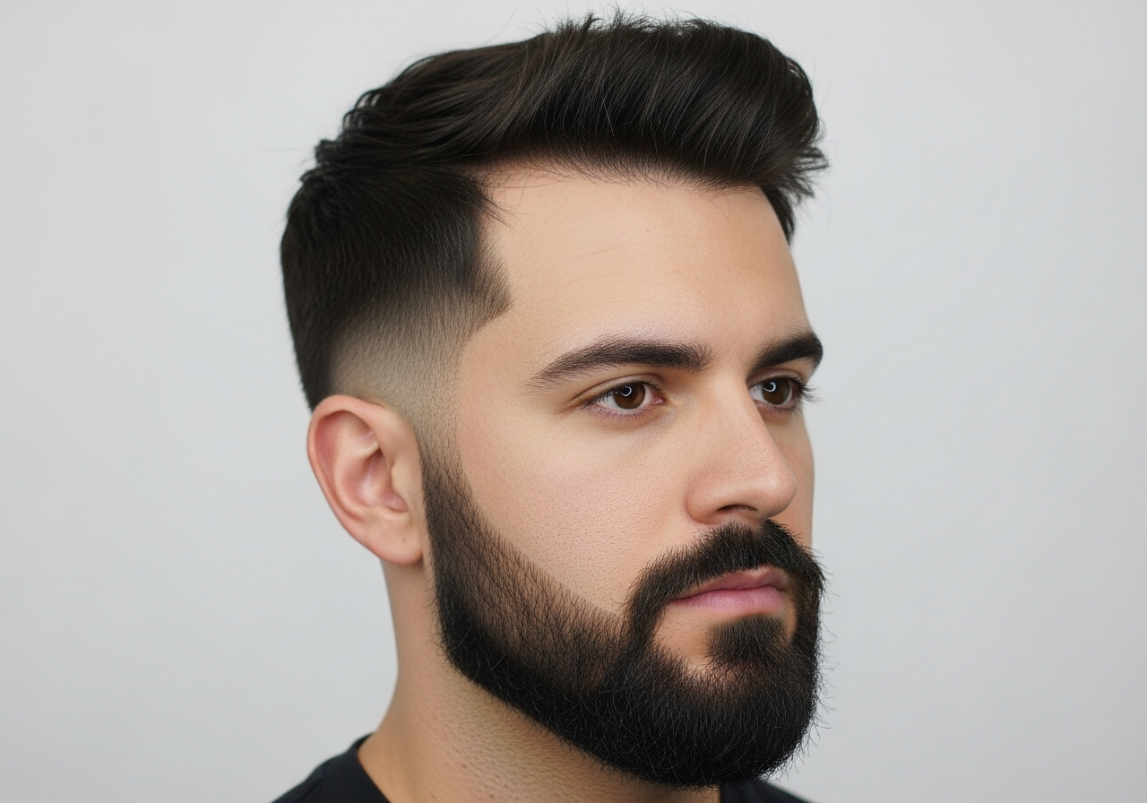 Beard sculpting and line-up by Ckay